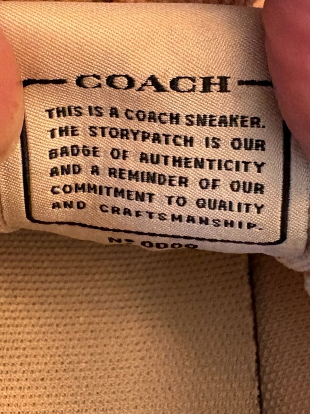 Coach Signature “C” Tan Suede and Canvas Sneakers Size 7 - Picture 8 of 10